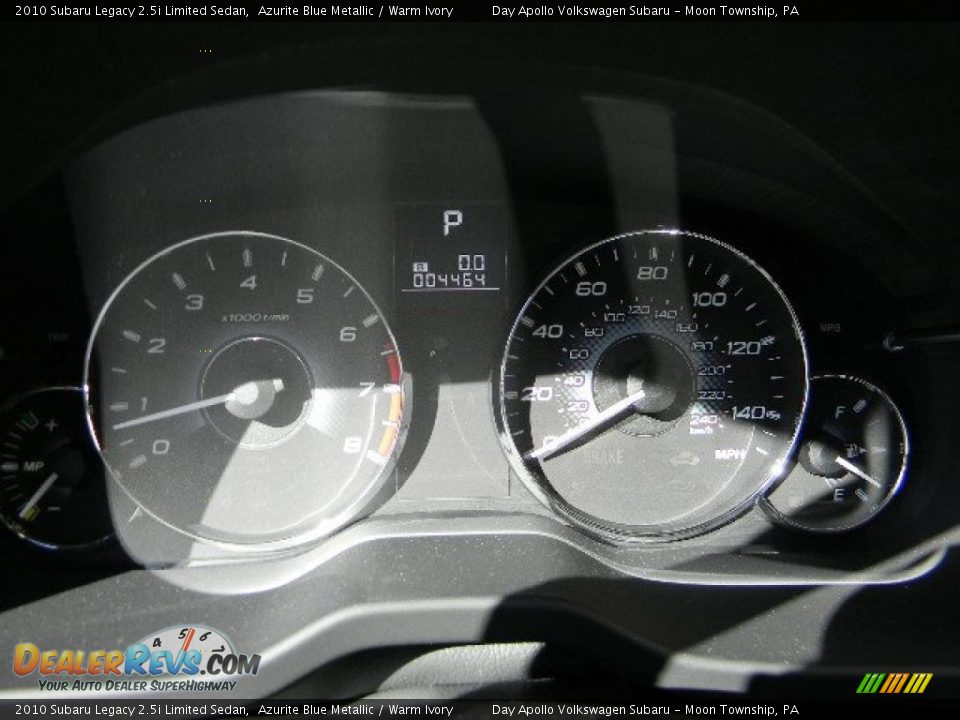2010 Subaru Legacy 2.5i Limited Sedan Azurite Blue Metallic / Warm Ivory Photo #29