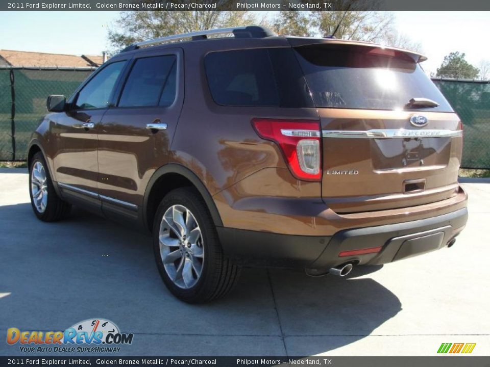 2011 Ford Explorer Limited Golden Bronze Metallic / Pecan/Charcoal Photo #5