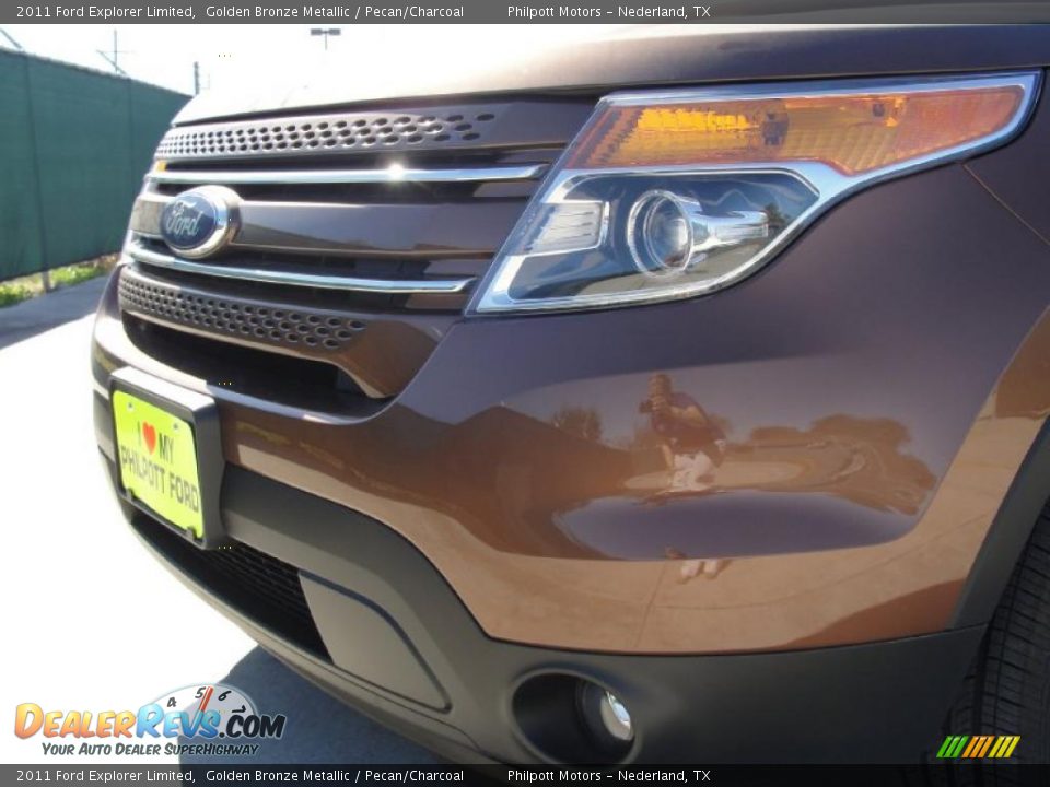 2011 Ford Explorer Limited Golden Bronze Metallic / Pecan/Charcoal Photo #9