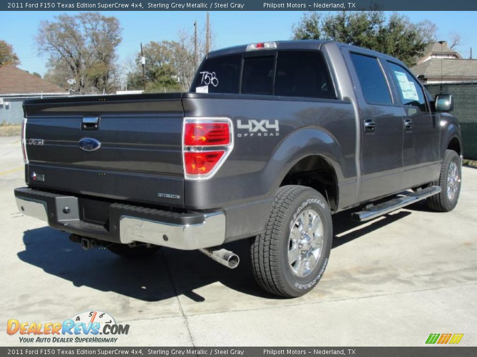 2011 Ford F150 Texas Edition SuperCrew 4x4 Sterling Grey Metallic / Steel Gray Photo #3