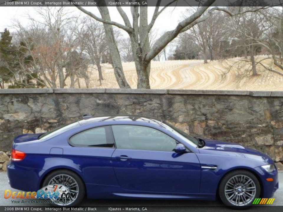 2008 BMW M3 Coupe Interlagos Blue Metallic / Black Photo #2