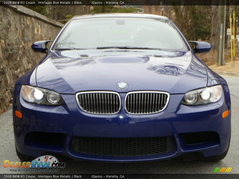 2008 BMW M3 Coupe Interlagos Blue Metallic / Black Photo #3