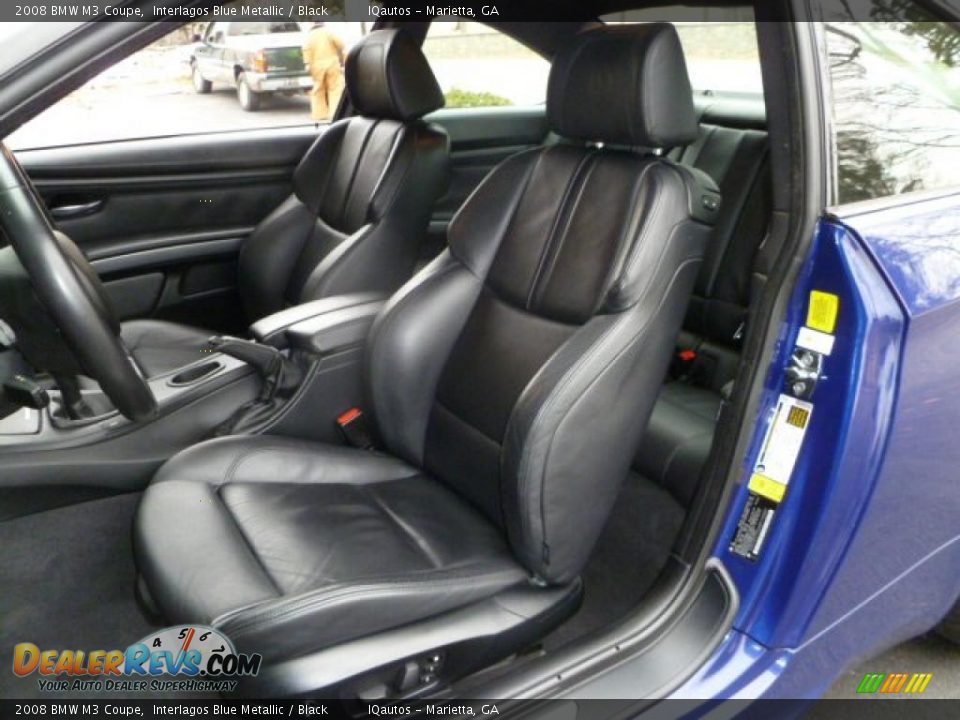 Black Interior - 2008 BMW M3 Coupe Photo #8