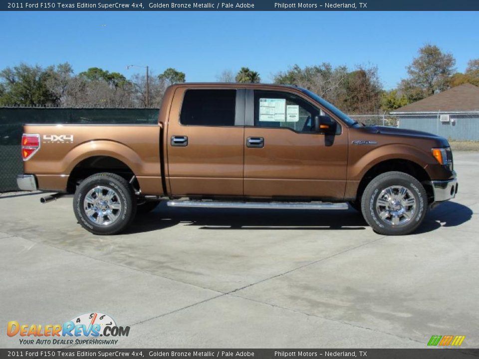 2011 Ford F150 Texas Edition SuperCrew 4x4 Golden Bronze Metallic / Pale Adobe Photo #2