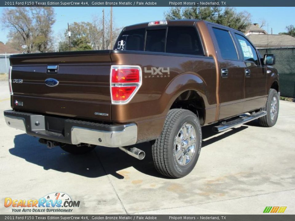 Golden Bronze Metallic 2011 Ford F150 Texas Edition SuperCrew 4x4 Photo #3