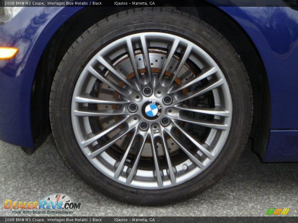 2008 BMW M3 Coupe Interlagos Blue Metallic / Black Photo #27