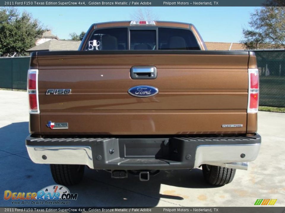 2011 Ford F150 Texas Edition SuperCrew 4x4 Golden Bronze Metallic / Pale Adobe Photo #4