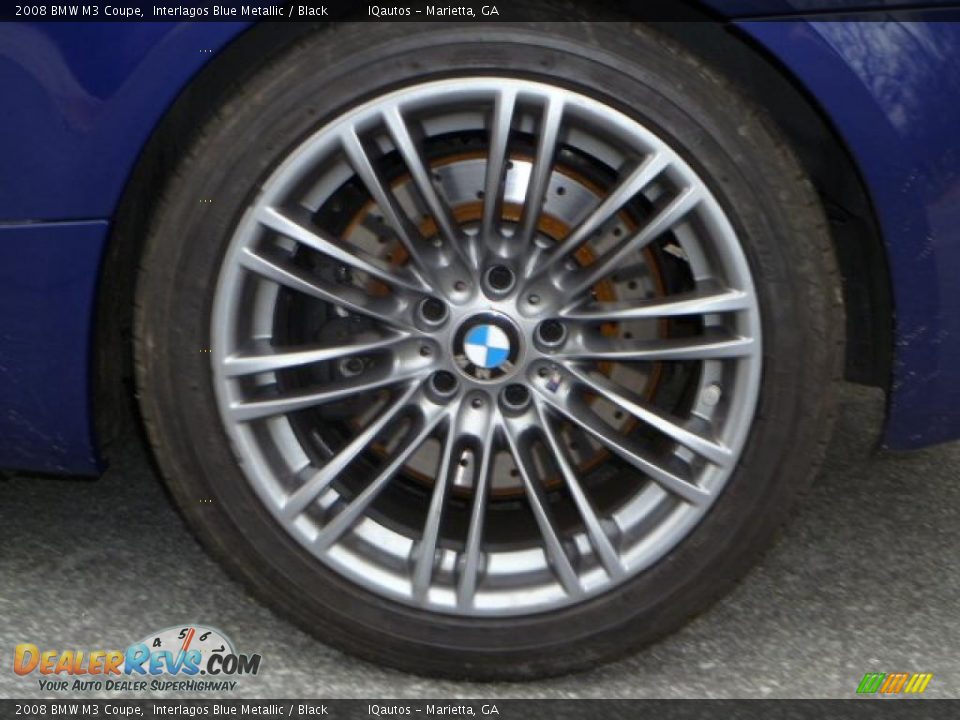 2008 BMW M3 Coupe Interlagos Blue Metallic / Black Photo #28
