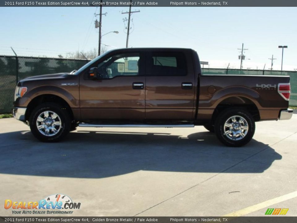 2011 Ford F150 Texas Edition SuperCrew 4x4 Golden Bronze Metallic / Pale Adobe Photo #6