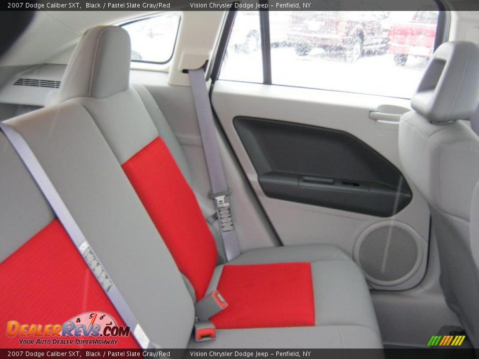 Pastel Slate Gray Red Interior 2007 Dodge Caliber Sxt