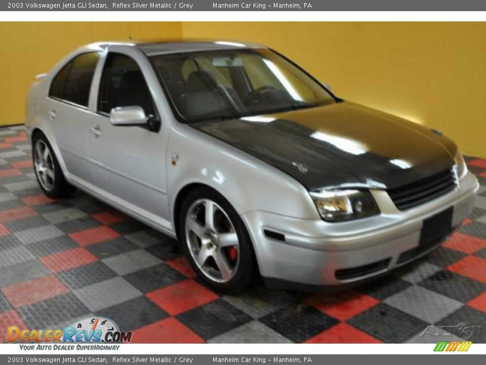 2003 Volkswagen Jetta GLI Sedan Reflex Silver Metallic / Grey Photo #1