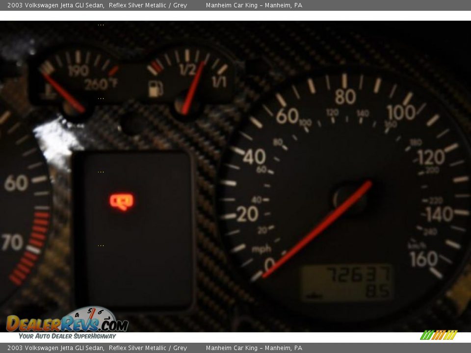 2003 Volkswagen Jetta GLI Sedan Reflex Silver Metallic / Grey Photo #7