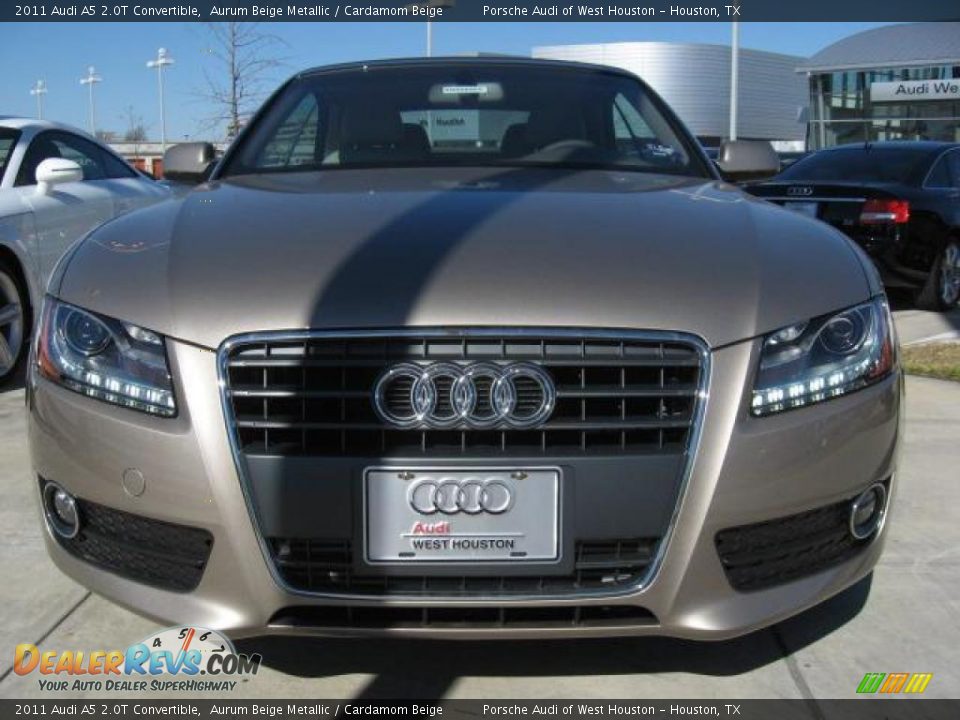 2011 Audi A5 2.0T Convertible Aurum Beige Metallic / Cardamom Beige Photo #2