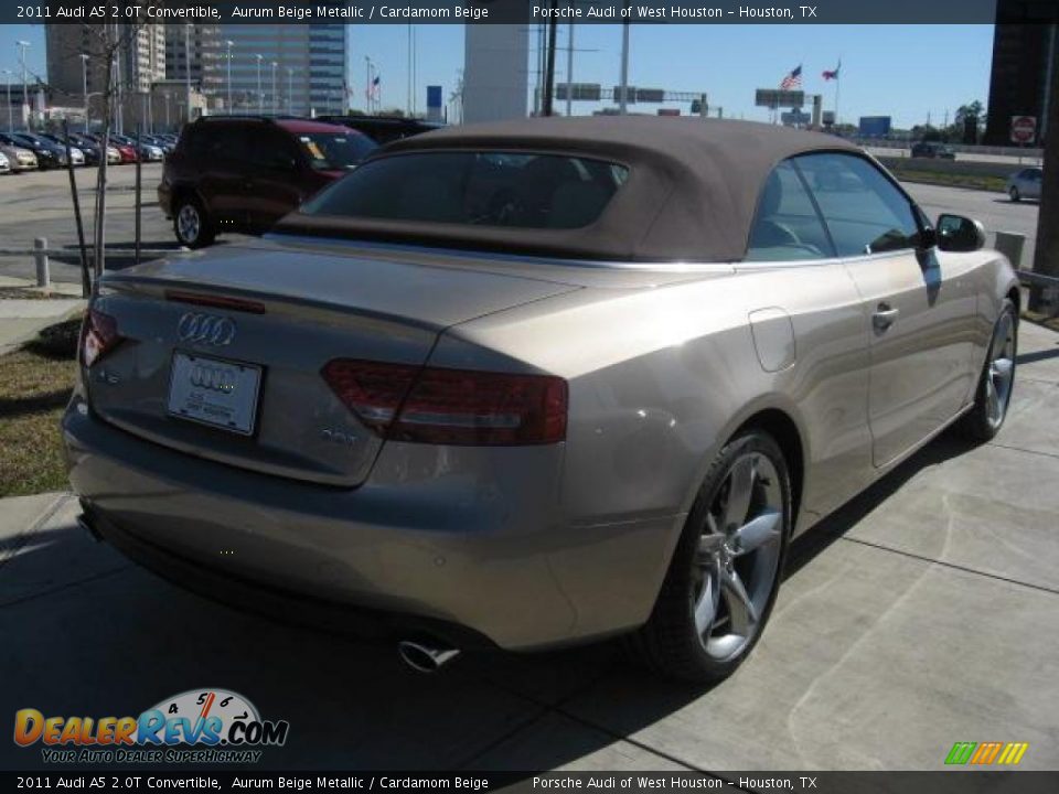 2011 Audi A5 2.0T Convertible Aurum Beige Metallic / Cardamom Beige Photo #4