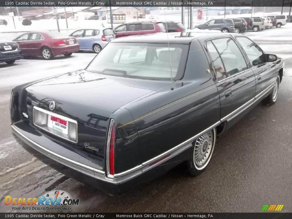 Polo Green Metallic 1995 Cadillac DeVille Sedan Photo #5