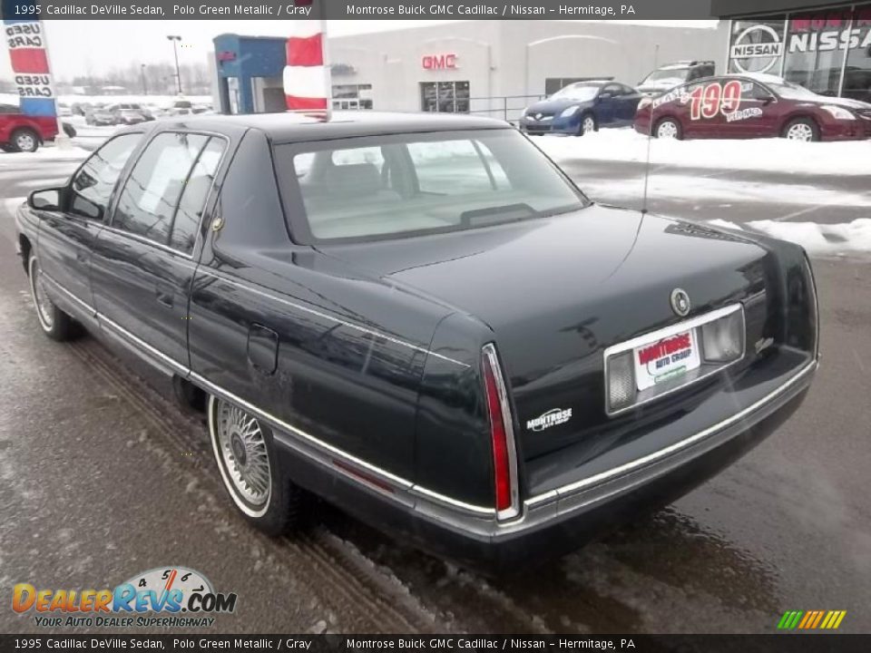 1995 Cadillac DeVille Sedan Polo Green Metallic / Gray Photo #7