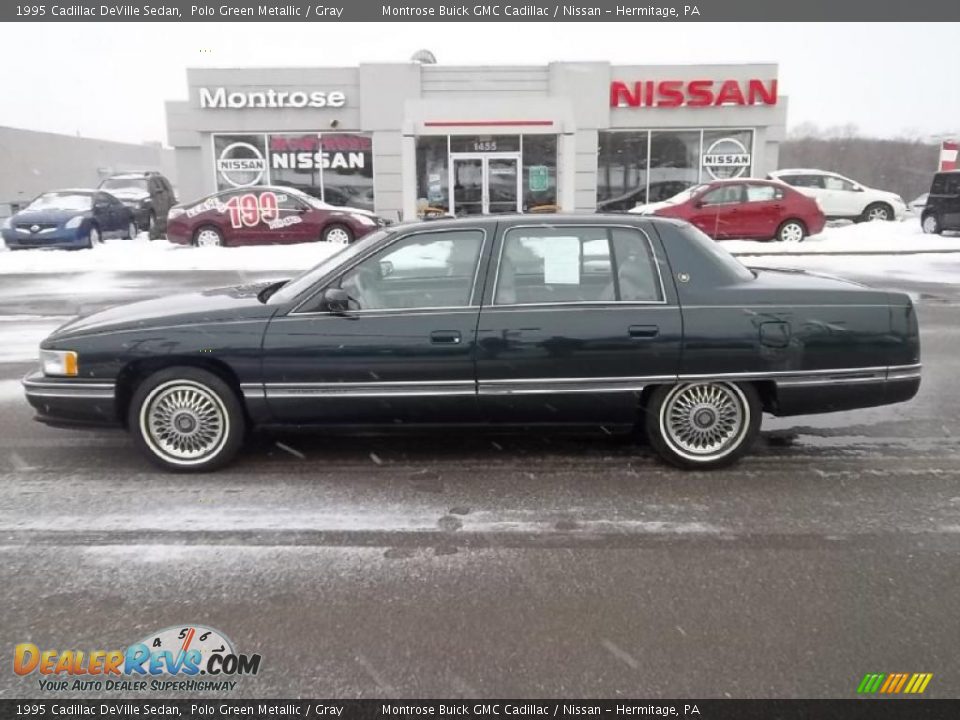 1995 Cadillac DeVille Sedan Polo Green Metallic / Gray Photo #8