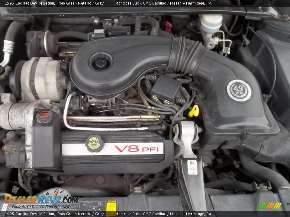 1995 Cadillac DeVille Sedan 4.9 Liter OHV 16-Valve V8 Engine Photo #29