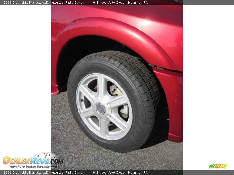 2003 Oldsmobile Bravada AWD Jewelcoat Red / Camel Photo #4