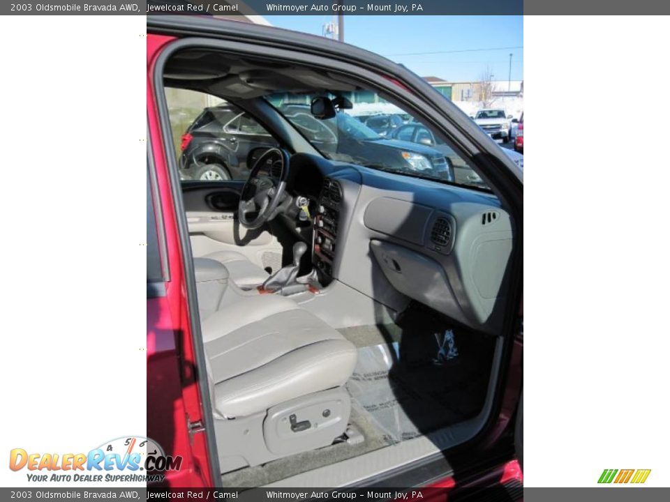 2003 Oldsmobile Bravada AWD Jewelcoat Red / Camel Photo #5