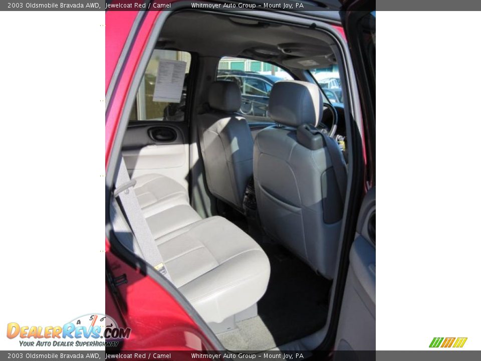 2003 Oldsmobile Bravada AWD Jewelcoat Red / Camel Photo #6
