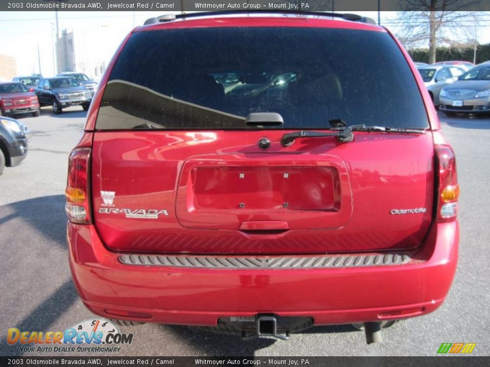 2003 Oldsmobile Bravada AWD Jewelcoat Red / Camel Photo #8