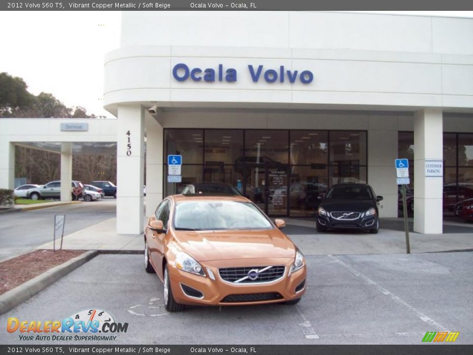 2012 Volvo S60 T5 Vibrant Copper Metallic / Soft Beige Photo #1