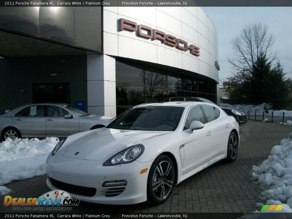 2011 Porsche Panamera 4S Carrara White / Platinum Grey Photo #1