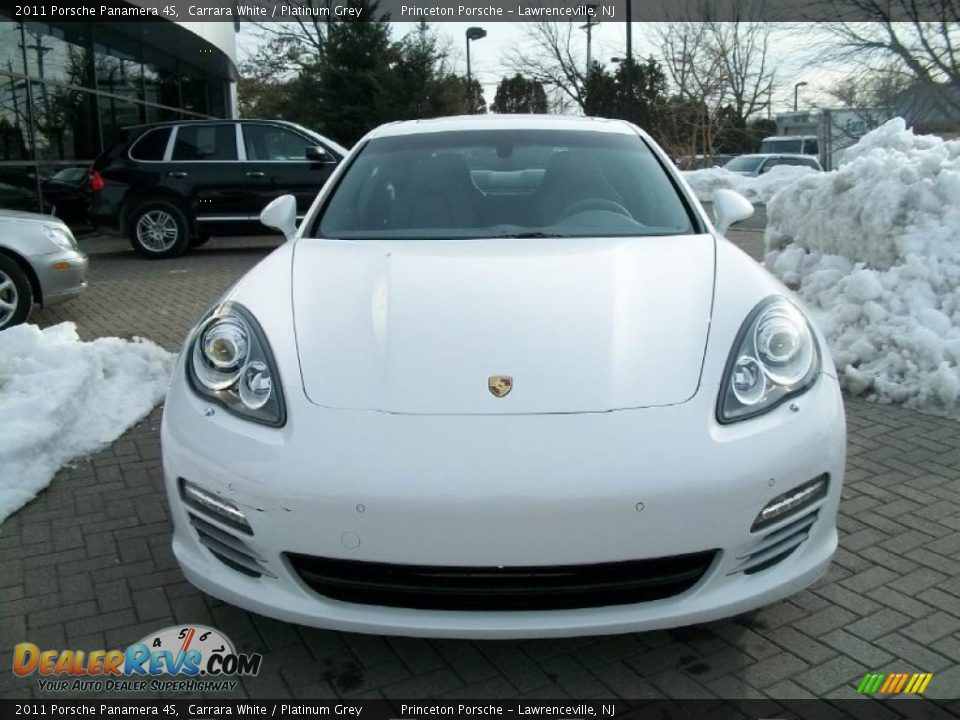 2011 Porsche Panamera 4S Carrara White / Platinum Grey Photo #2