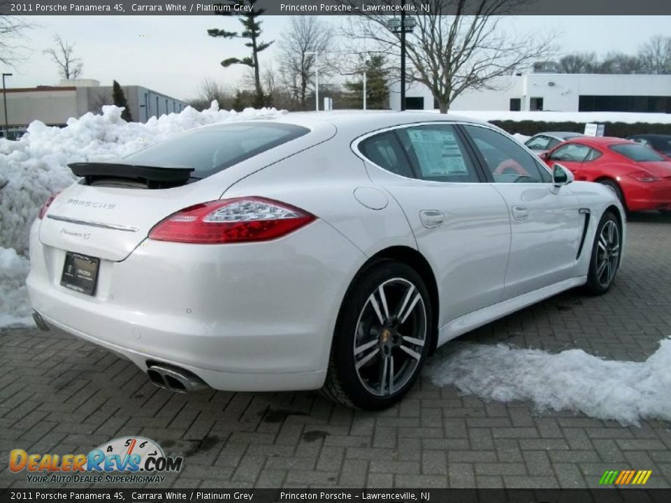 2011 Porsche Panamera 4S Carrara White / Platinum Grey Photo #4