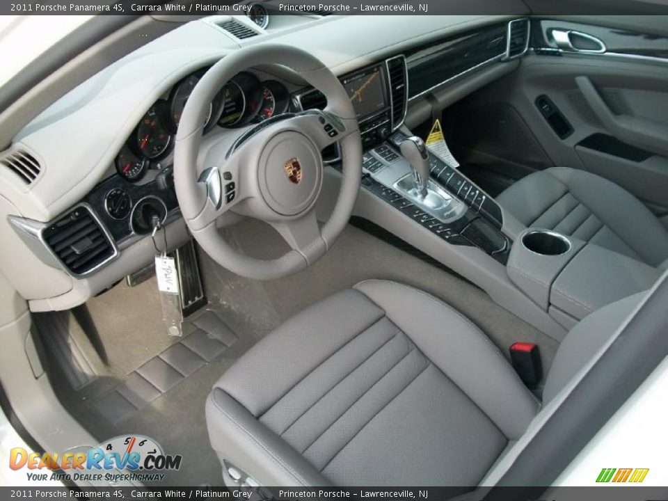 Platinum Grey Interior - 2011 Porsche Panamera 4S Photo #9