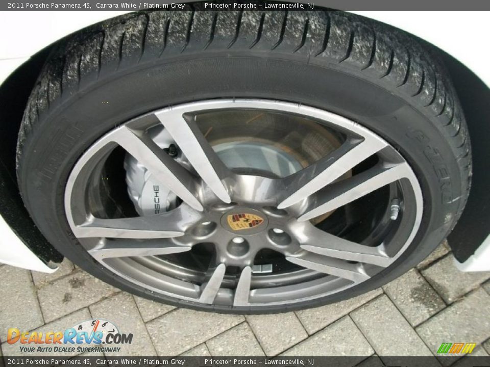2011 Porsche Panamera 4S Carrara White / Platinum Grey Photo #31