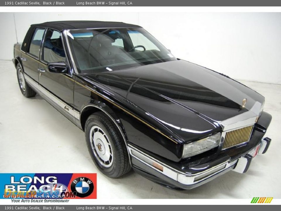 1991 Cadillac Seville Black / Black Photo #1