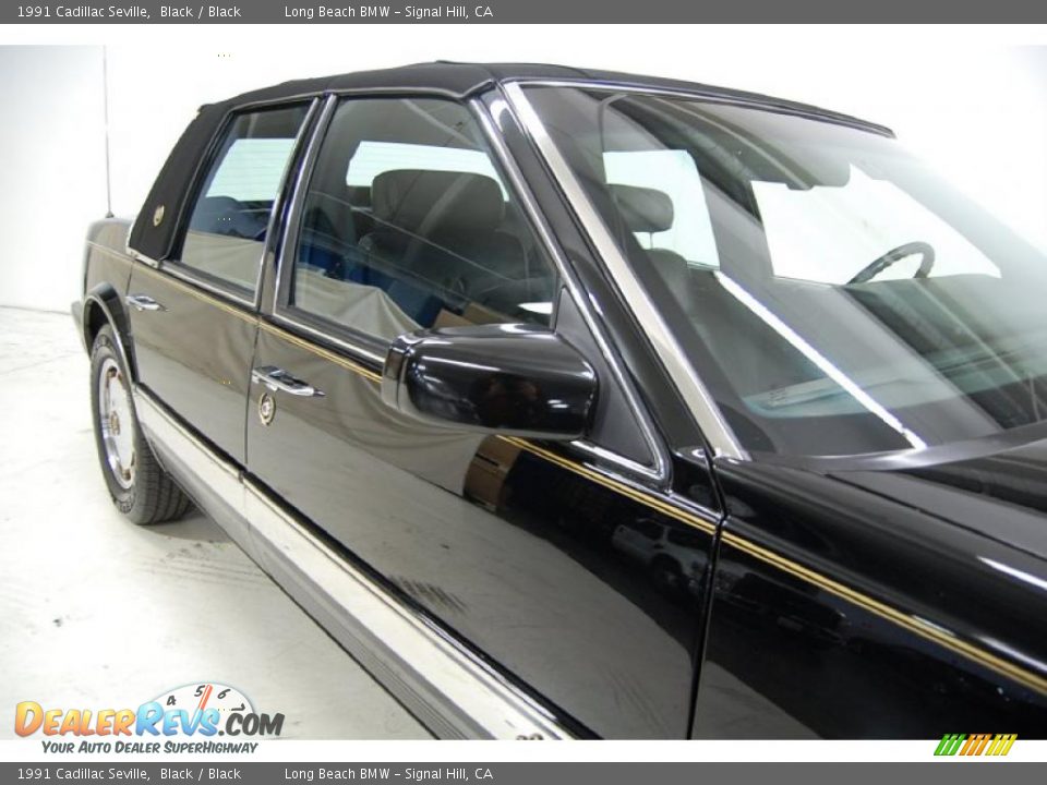 1991 Cadillac Seville Black / Black Photo #3