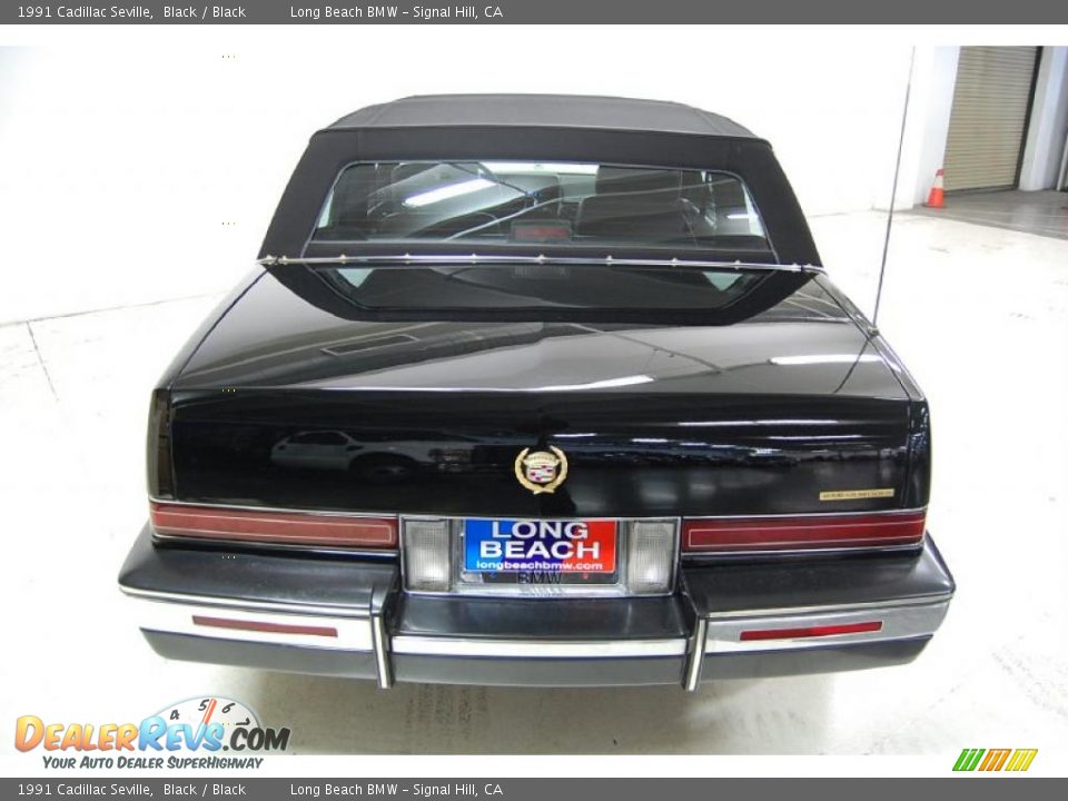 1991 Cadillac Seville Black / Black Photo #7