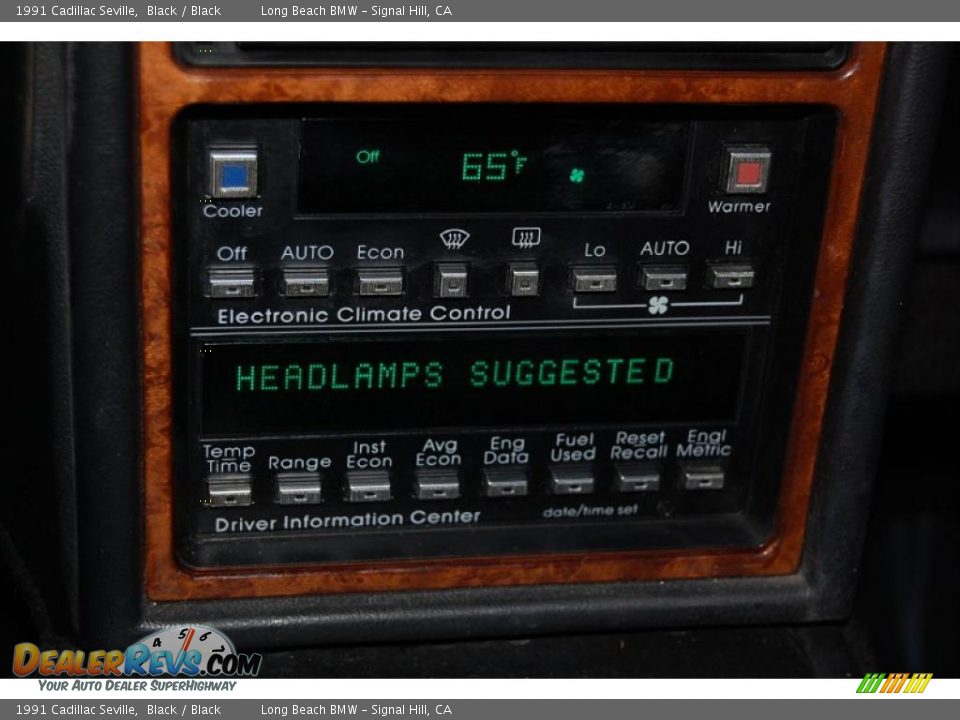 Controls of 1991 Cadillac Seville  Photo #33
