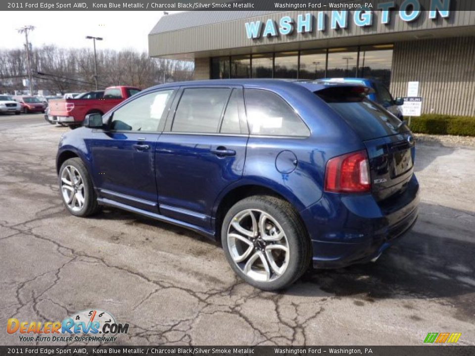 2011 Ford Edge Sport AWD Kona Blue Metallic / Charcoal Black/Silver Smoke Metallic Photo #2
