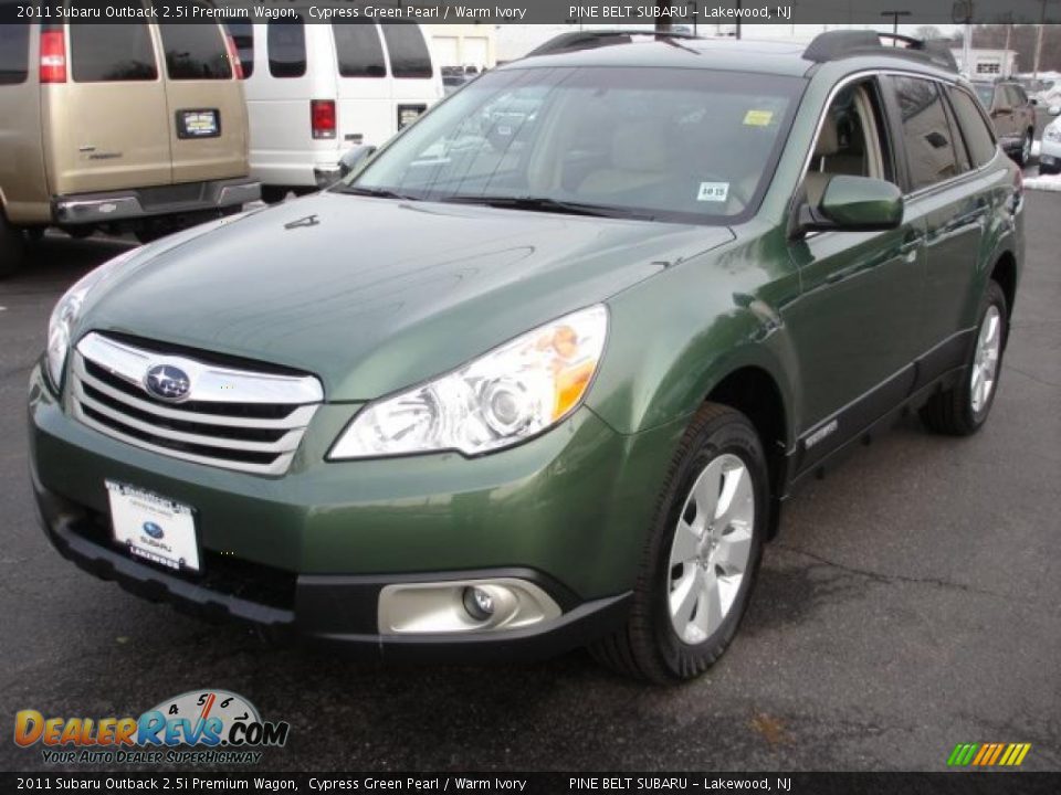 2011 Subaru Outback 2.5i Premium Wagon Cypress Green Pearl / Warm Ivory Photo #1