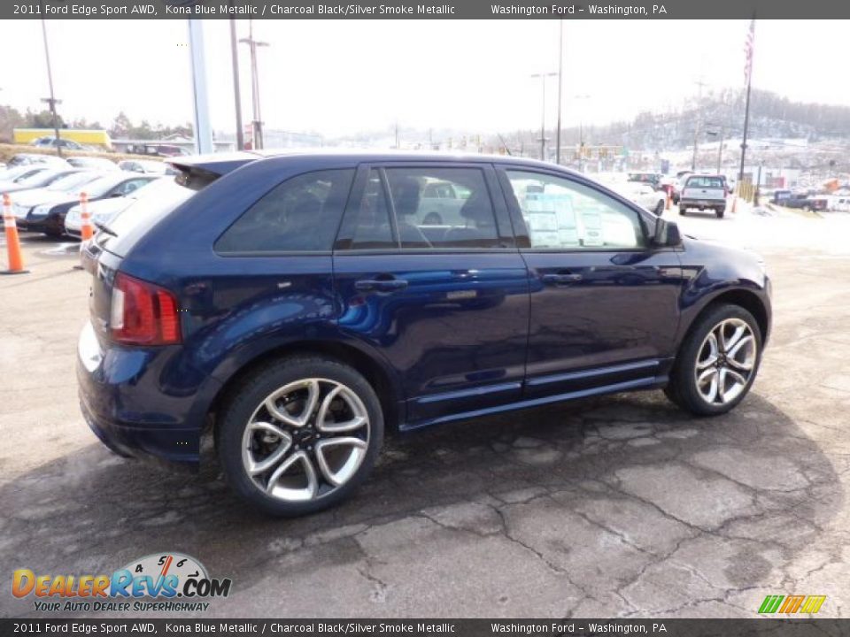 Kona Blue Metallic 2011 Ford Edge Sport AWD Photo #4
