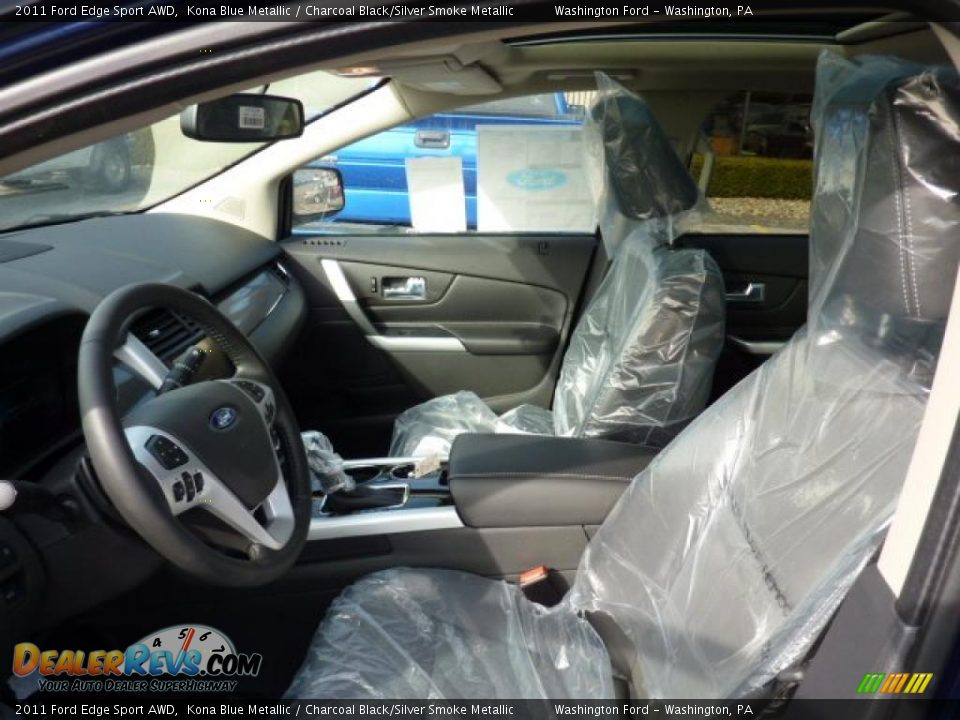 2011 Ford Edge Sport AWD Kona Blue Metallic / Charcoal Black/Silver Smoke Metallic Photo #9