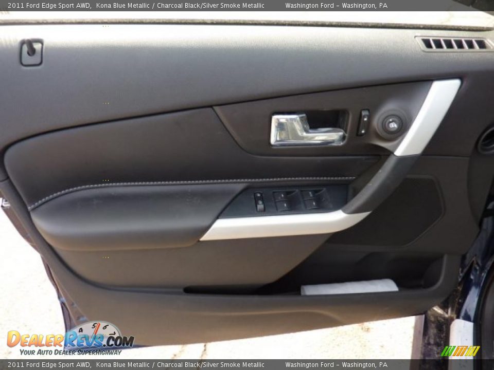 2011 Ford Edge Sport AWD Kona Blue Metallic / Charcoal Black/Silver Smoke Metallic Photo #11