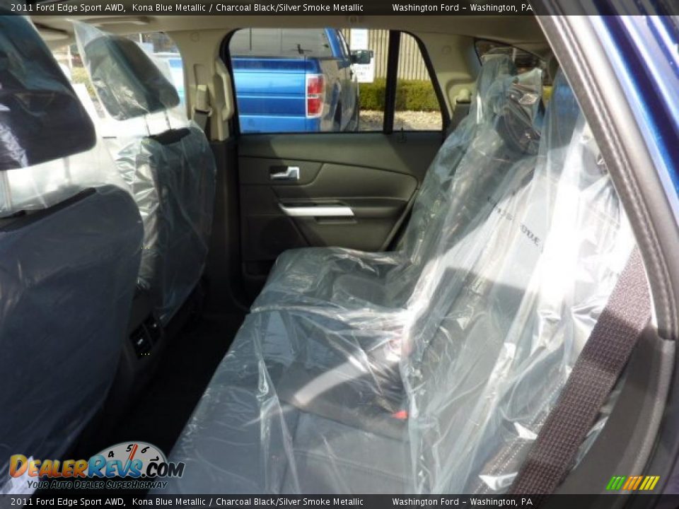 2011 Ford Edge Sport AWD Kona Blue Metallic / Charcoal Black/Silver Smoke Metallic Photo #12