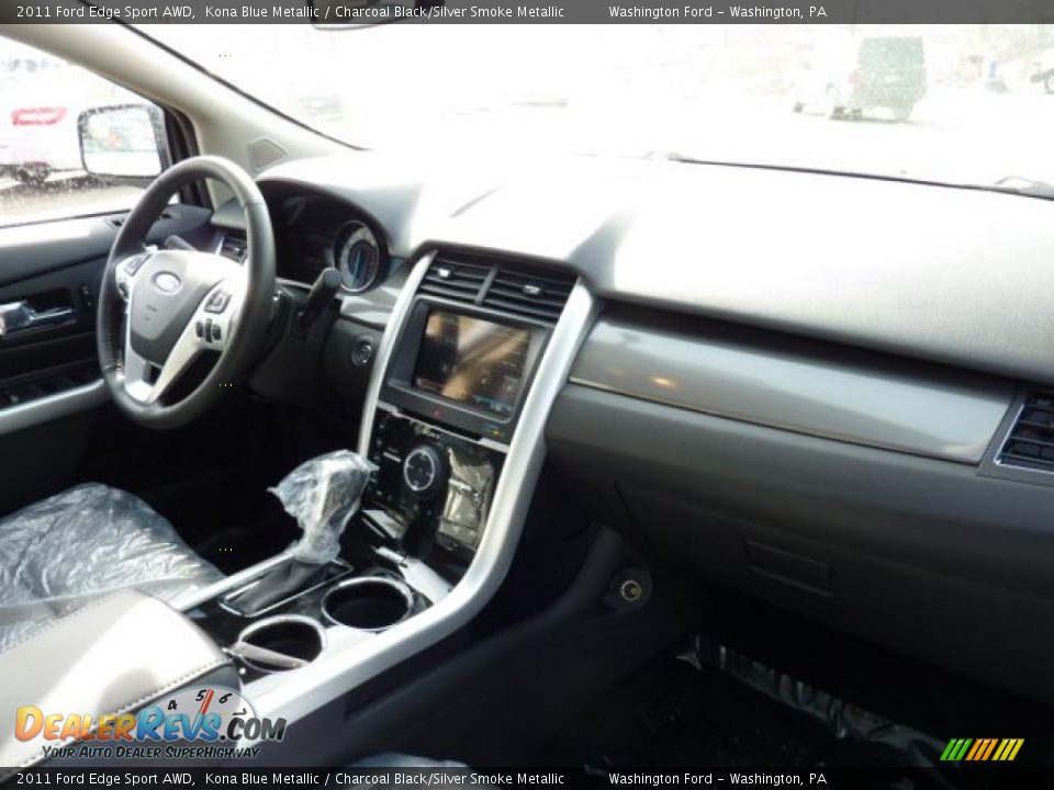 2011 Ford Edge Sport AWD Kona Blue Metallic / Charcoal Black/Silver Smoke Metallic Photo #15