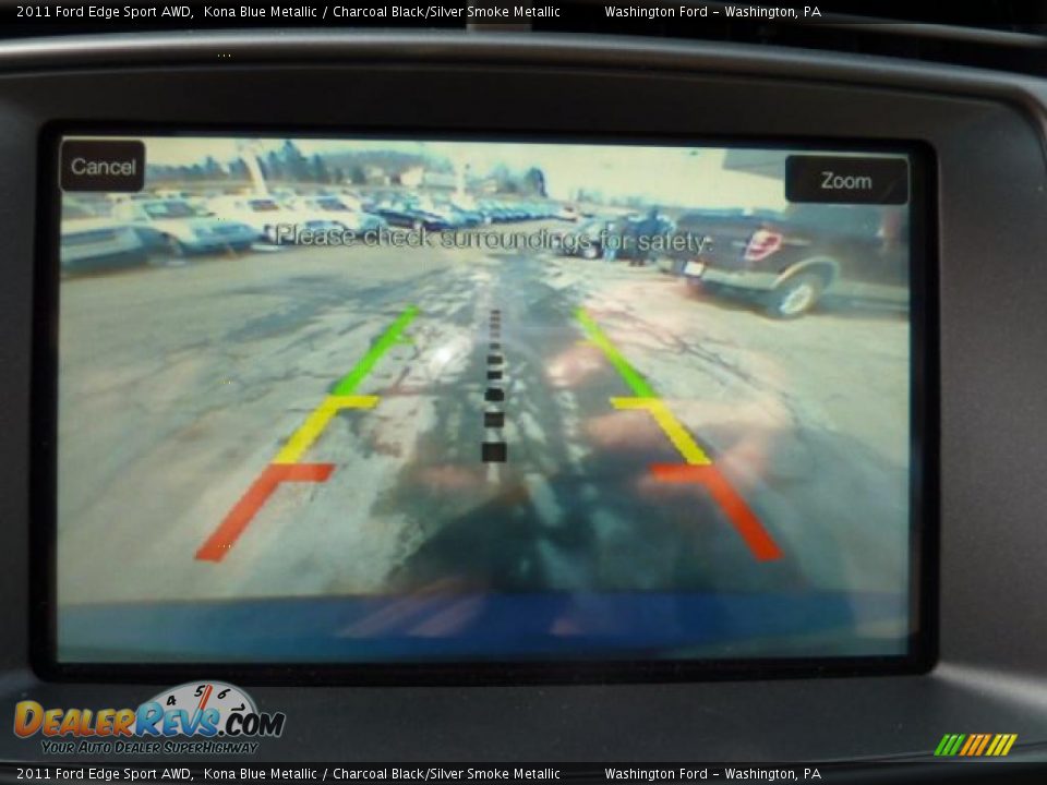 2011 Ford Edge Sport AWD Kona Blue Metallic / Charcoal Black/Silver Smoke Metallic Photo #17