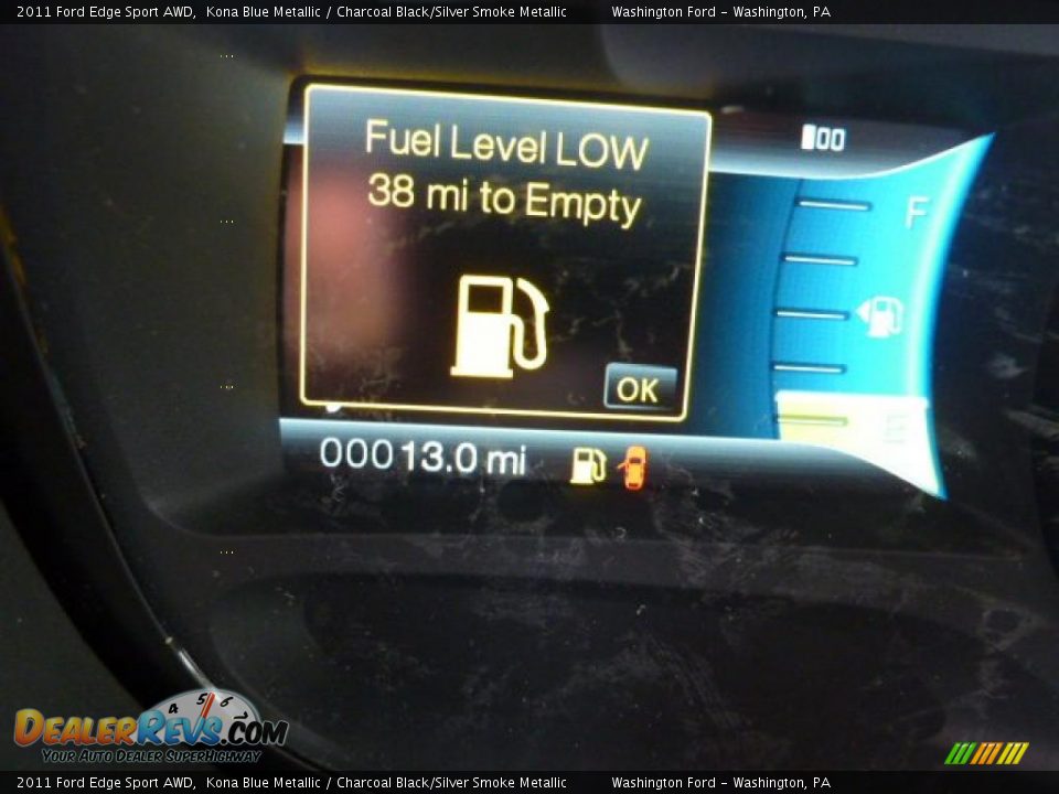 2011 Ford Edge Sport AWD Kona Blue Metallic / Charcoal Black/Silver Smoke Metallic Photo #20