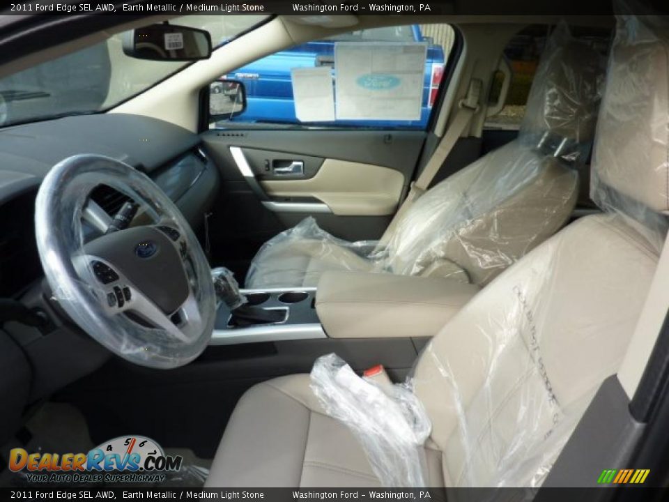 Medium Light Stone Interior - 2011 Ford Edge SEL AWD Photo #9