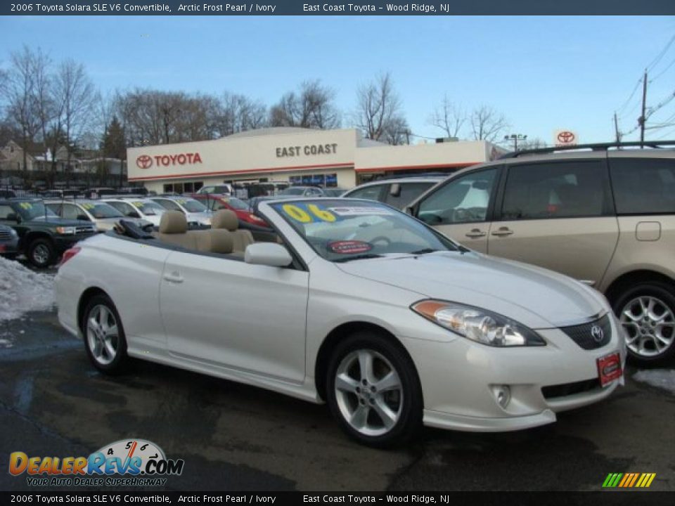 2006 Toyota Solara SLE V6 Convertible Arctic Frost Pearl / Ivory Photo #1