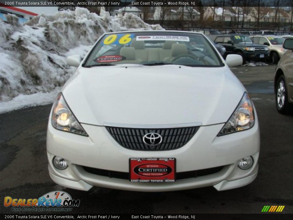 2006 Toyota Solara SLE V6 Convertible Arctic Frost Pearl / Ivory Photo #2