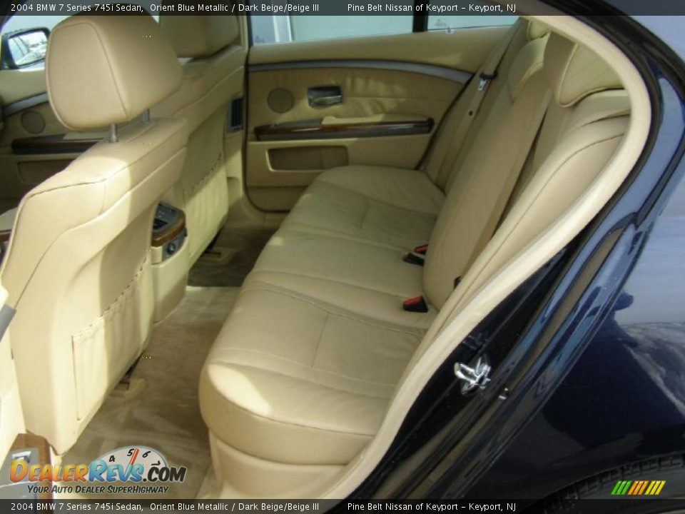 Dark Beige/Beige III Interior - 2004 BMW 7 Series 745i Sedan Photo #7