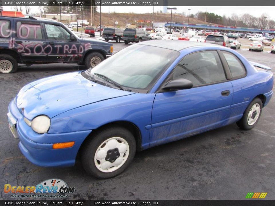 1996 Dodge Neon Coupe Brilliant Blue / Gray Photo #1